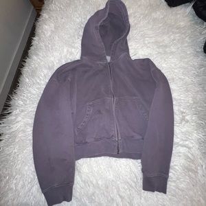 SOLD TNA cropped zip up hoodie